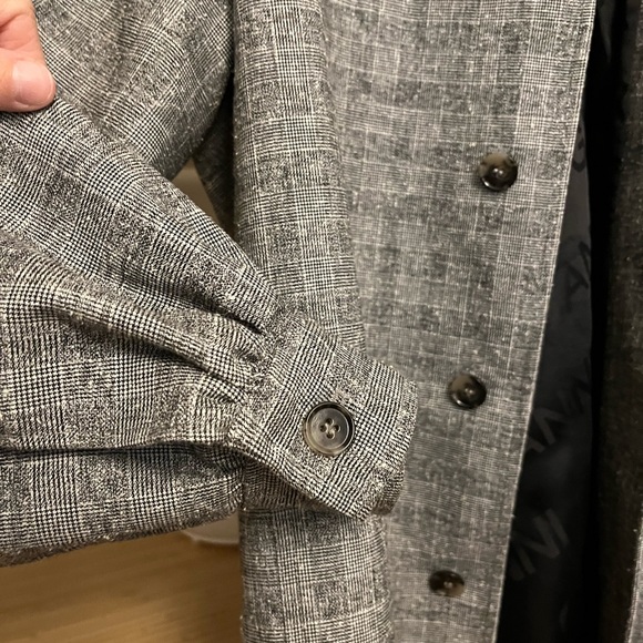 EUC Ganni checker plain suiting jacket blazer - Picture 9 of 10